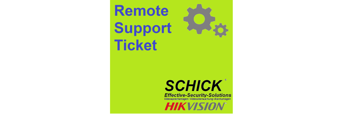 Einrichtungsservice Remote Support Ticket für 2 Draht IP & LAN IP Sprechanlage