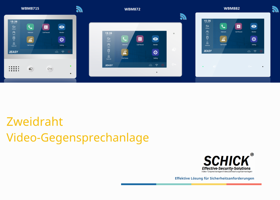 2-Draht BUS System Videosprechanlage