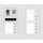 DT821 Video Türsprechanlage Aufputz Doppelrahmen mit Regenschutz für 4 Module   10 Tasten