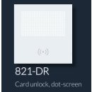 DT821 Video Türsprechanlage 1x Klingeltaste Unterputz  Fingerprint / RFID-Kartenleser Sonderstation