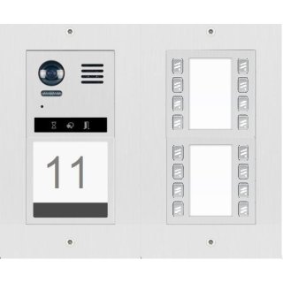 DT821D16/I  Aufputz inkl Regenschutz Türsprechanlage mit Kamera 170° FE & Infofeld